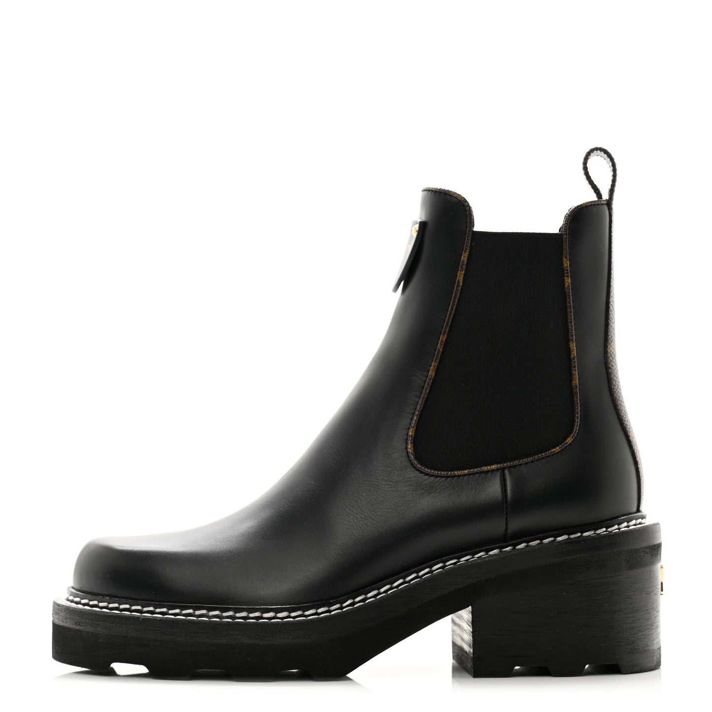 Calfskin Monogram Beaubourg Ankle Boots 37 Black