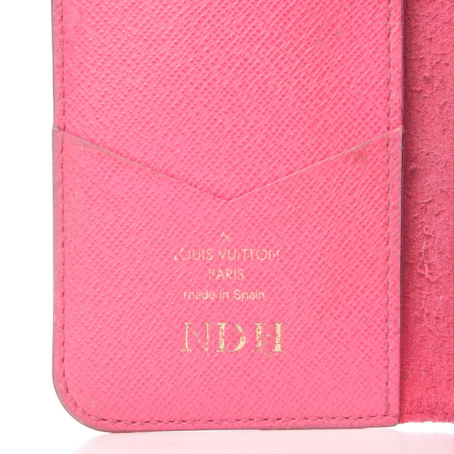 Monogram iPhone X Folio Case Rose Pop