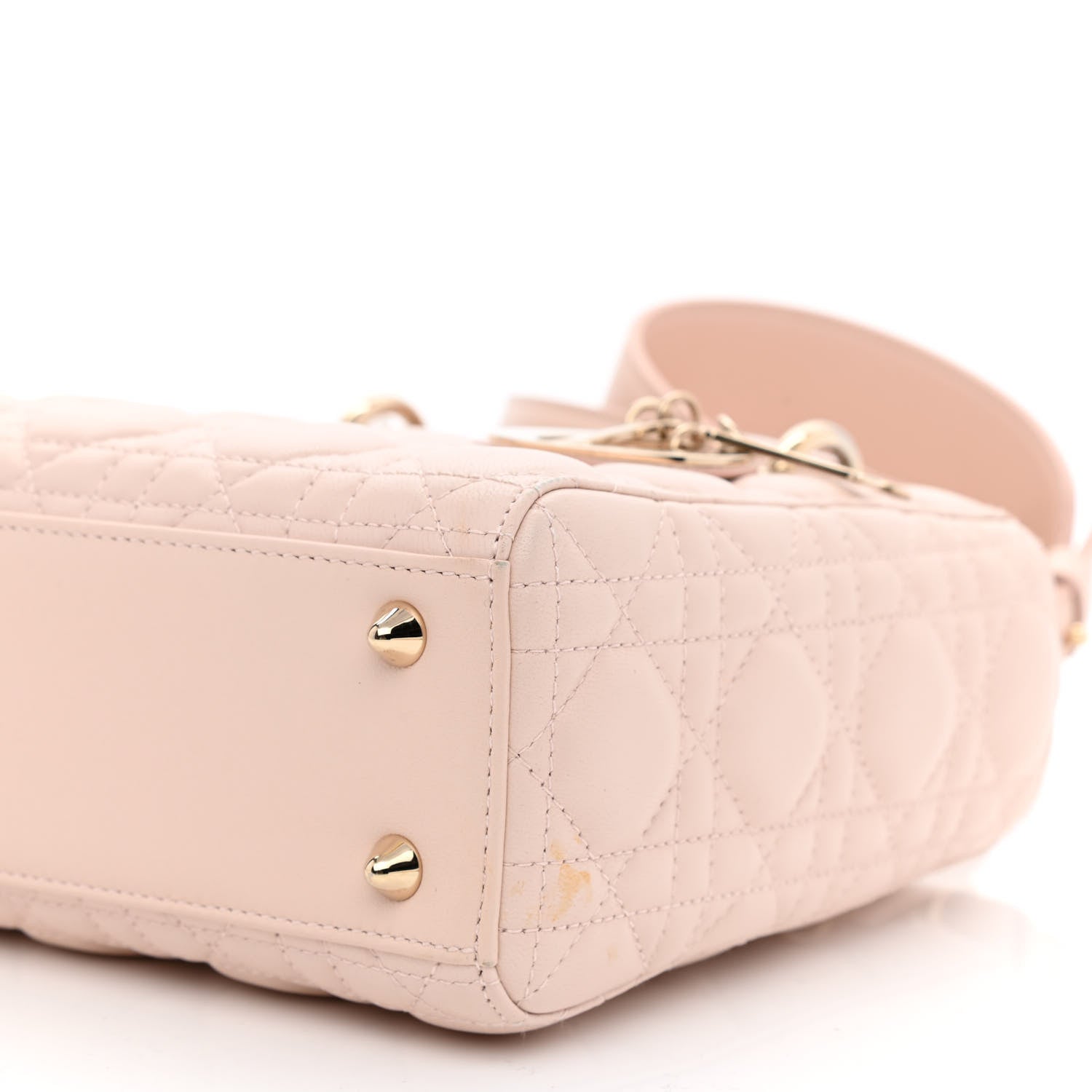 Christian Dior Lambskin Cannage Small Lucky Badges My Lady Dior Pink 9 of 10