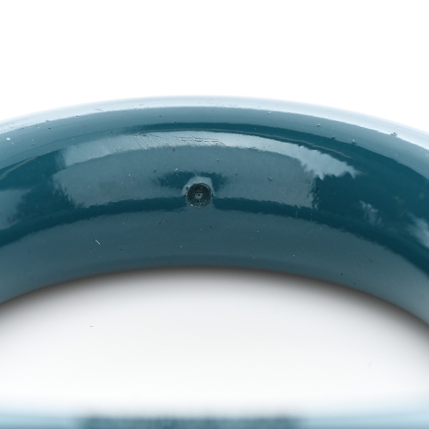 Hermes Lacquer Chaine D'Ancre Scarf Ring Bleu Canard 4 of 5