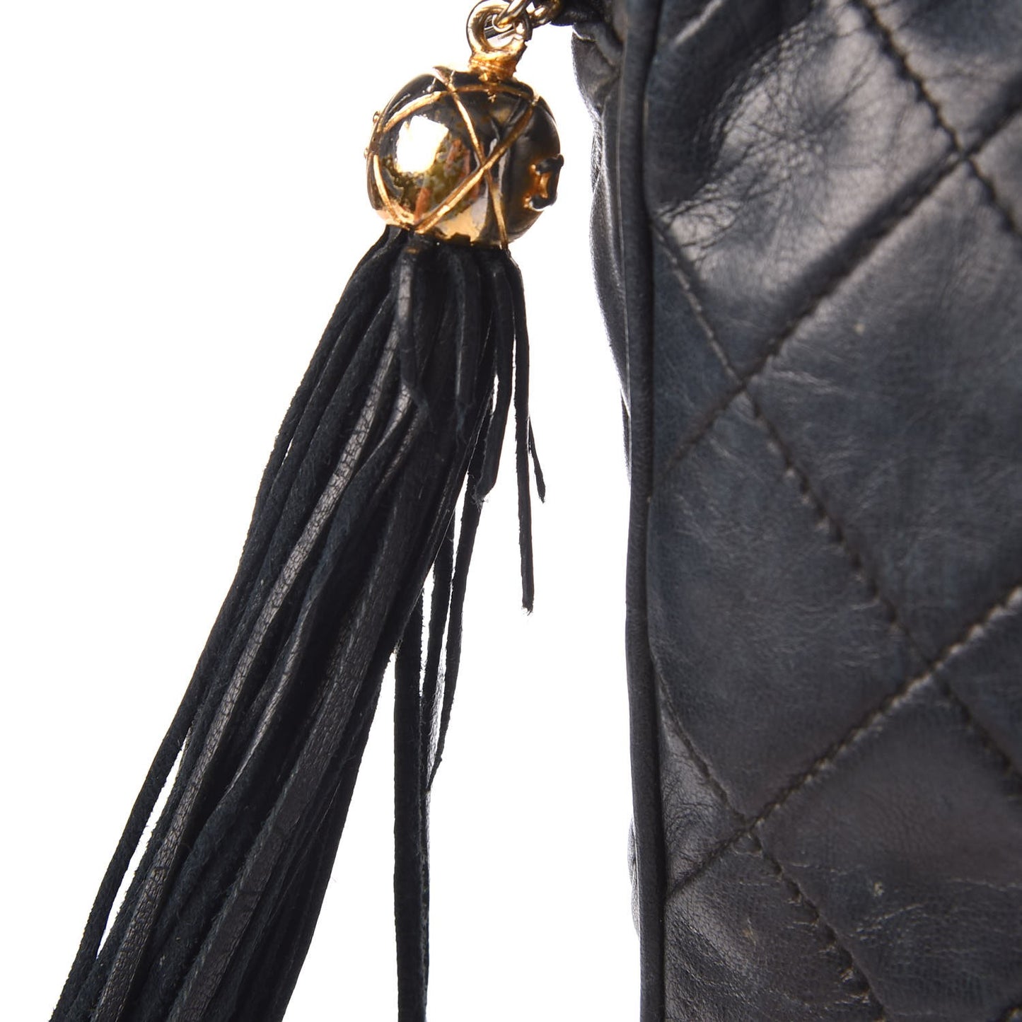Lambskin Quilted CC Camera Case Navy