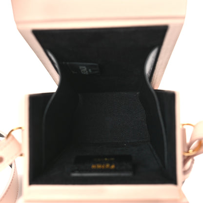 Fendi Vitello Fluffy Logo Vertical Box Rosa Quarzo Black 5 of 9