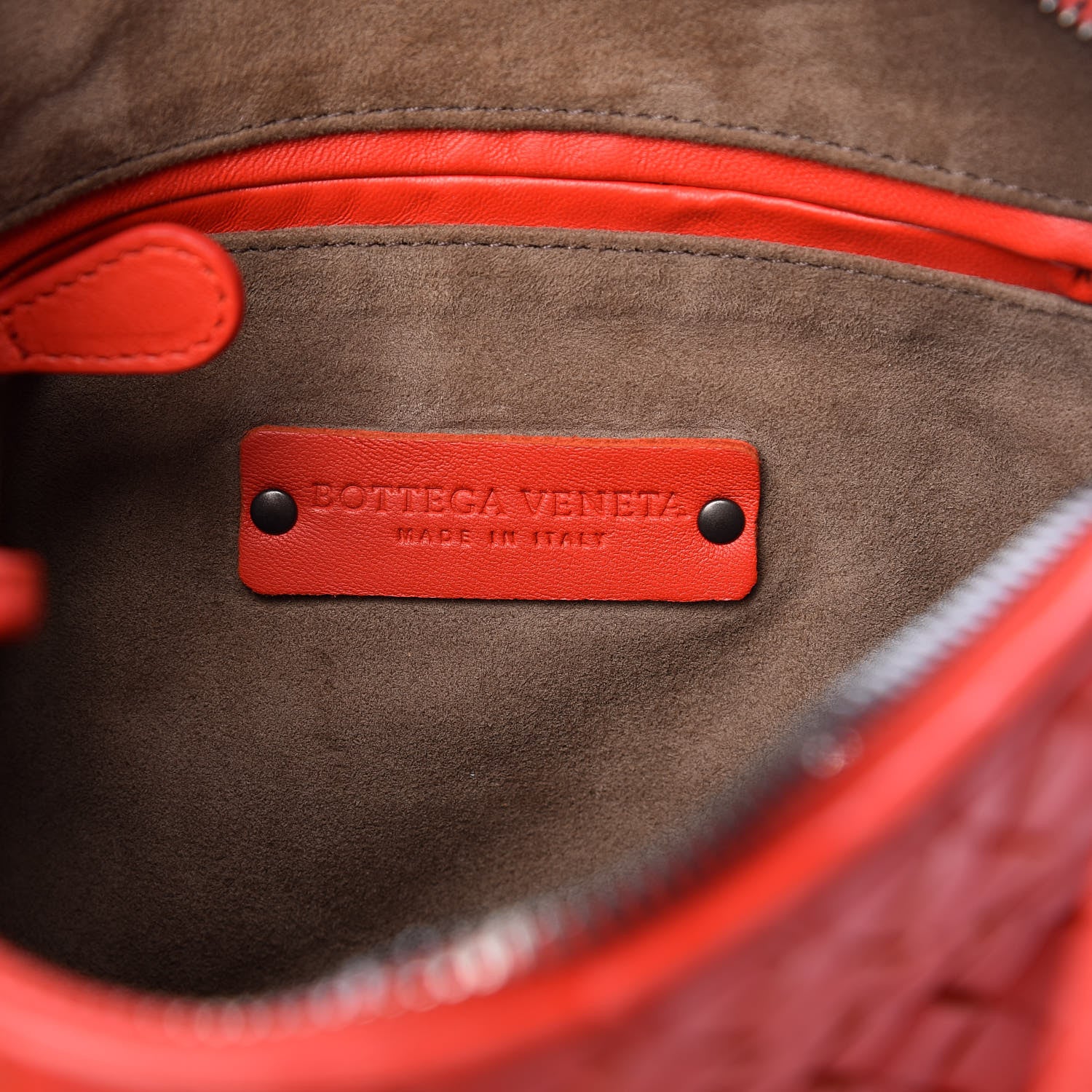 Bottega Veneta Nappa Intrecciato Nodini Crossbody Messenger Red 6 of 12