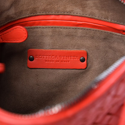 Bottega Veneta Nappa Intrecciato Nodini Crossbody Messenger Red 6 of 12
