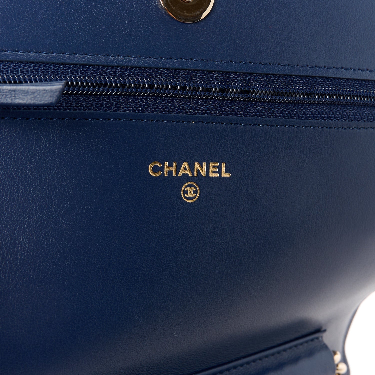 Chanel Caviar Quilted Boy Wallet On Chain WOC Navy 6 of 12