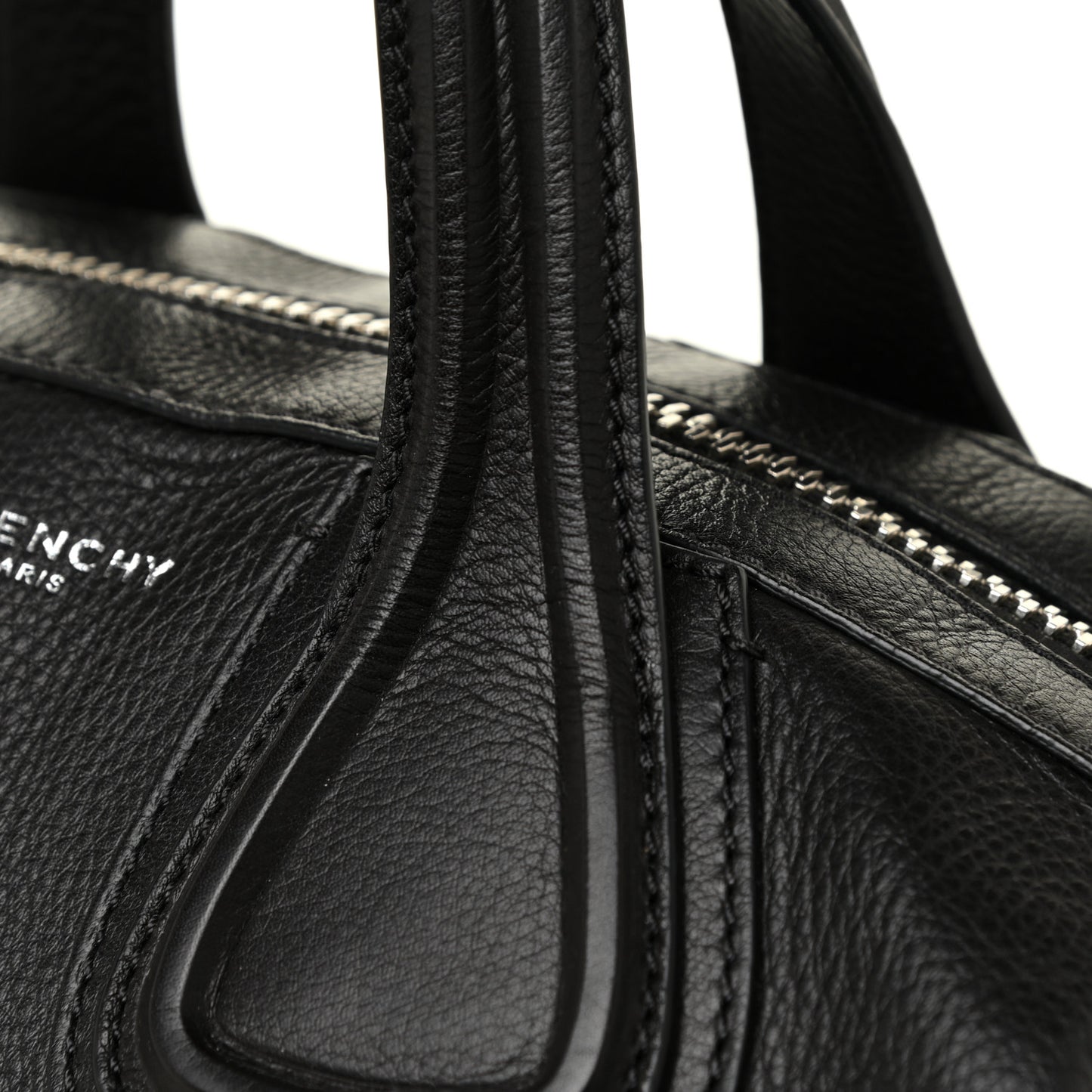 Pebbled Calfskin Small Nightingale Black