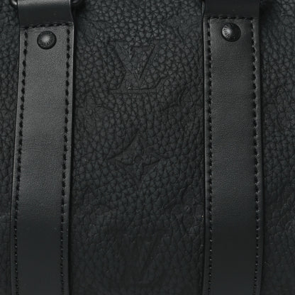 Louis Vuitton Monogram Taurillon Keepall Bandouliere 25 Black 7 of 9