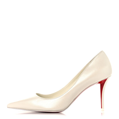 Christian Louboutin Pearlescent Nappa Miss Z 80 Pumps 40 Bianco 1 of 8