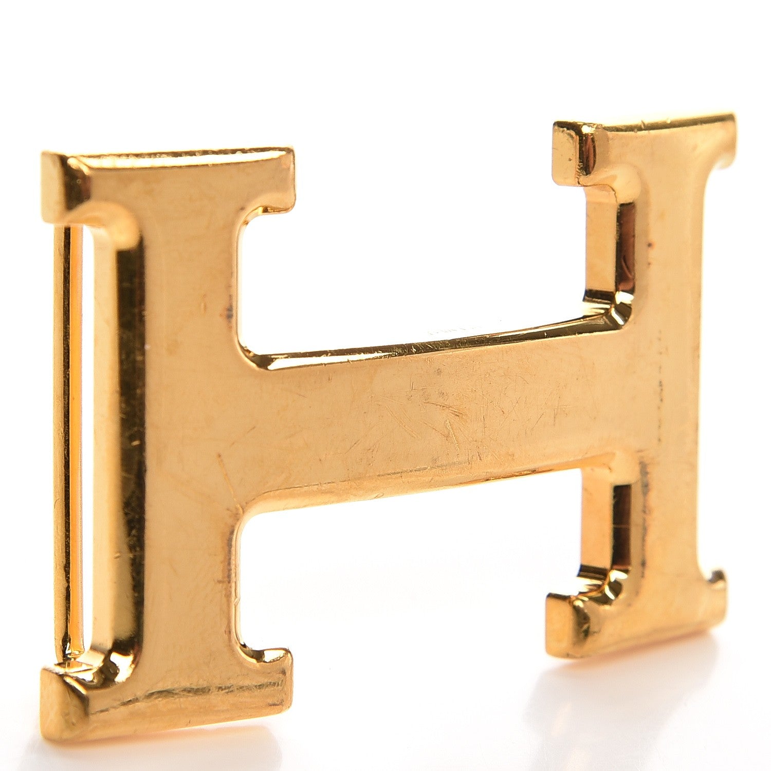 Hermes Polished 32mm H Belt Buckle Gold 4 of 4