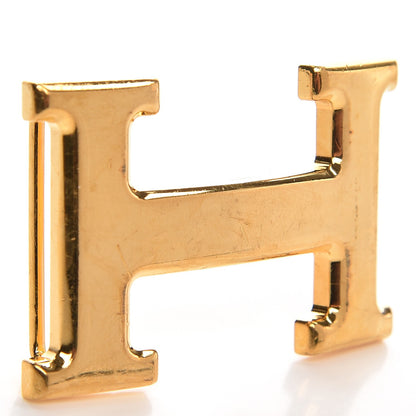 Hermes Polished 32mm H Belt Buckle Gold 4 of 4