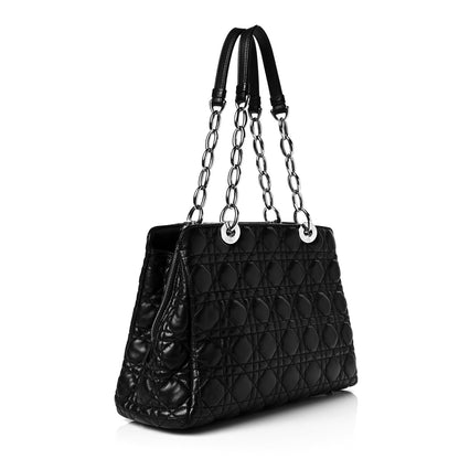 Christian Dior Lambskin Cannage Small Dior Soft Shopping Tote Black 3 of 11