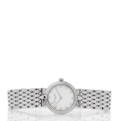 Christian Dior Stainless Steel Diamond 25mm Round Quartz Watch 3 of 5