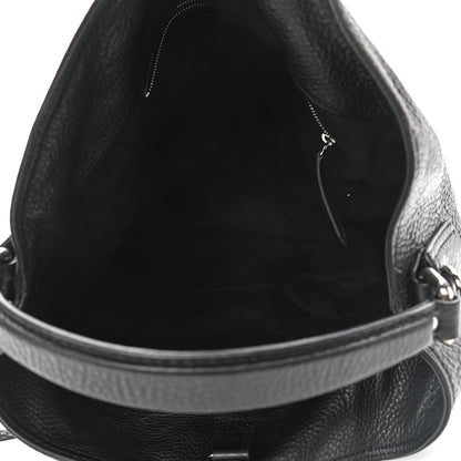 Burberry Calfskin Studded Medium Susanna Hobo Black 5 of 9