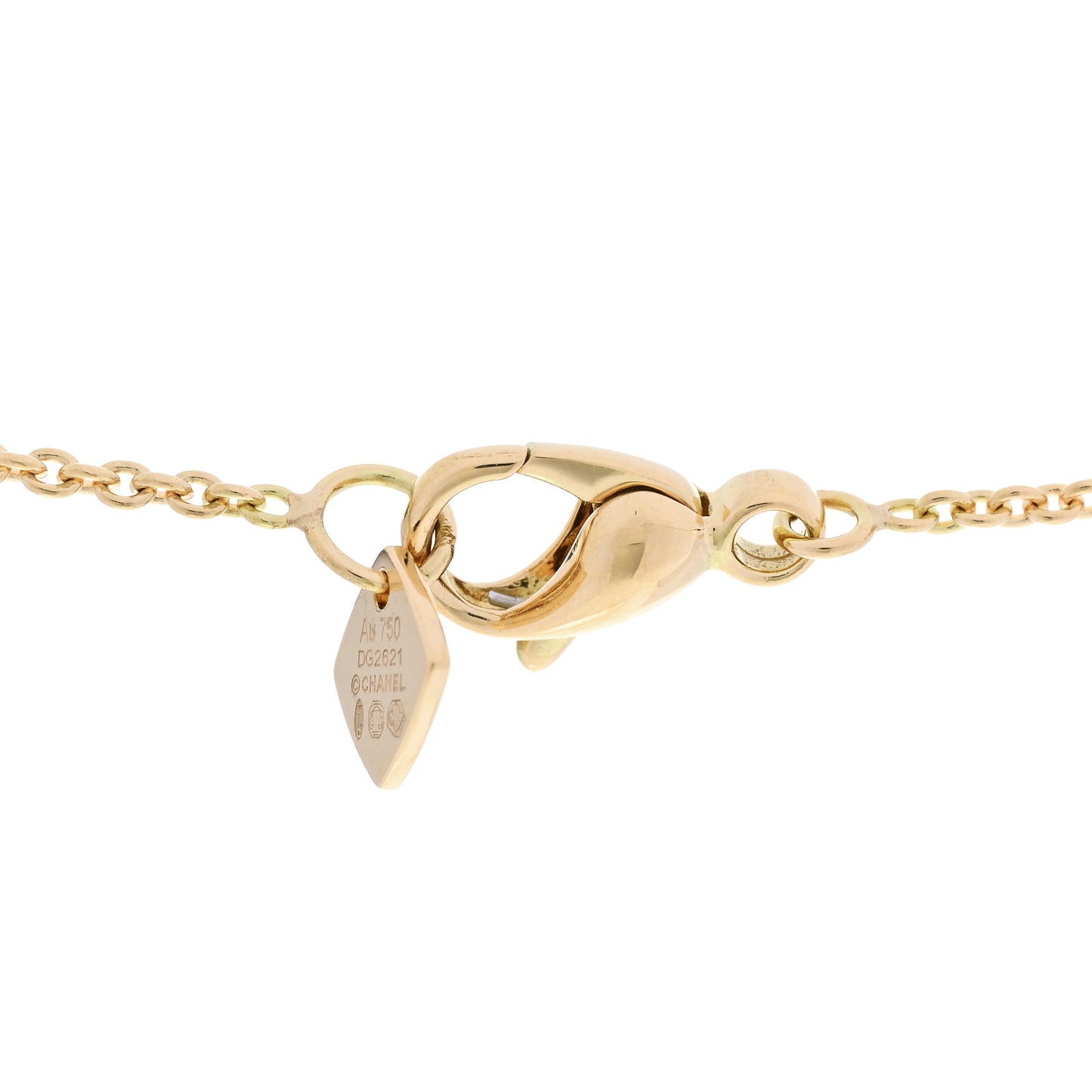 18K Yellow Gold Coco Crush Round Pendant Necklace