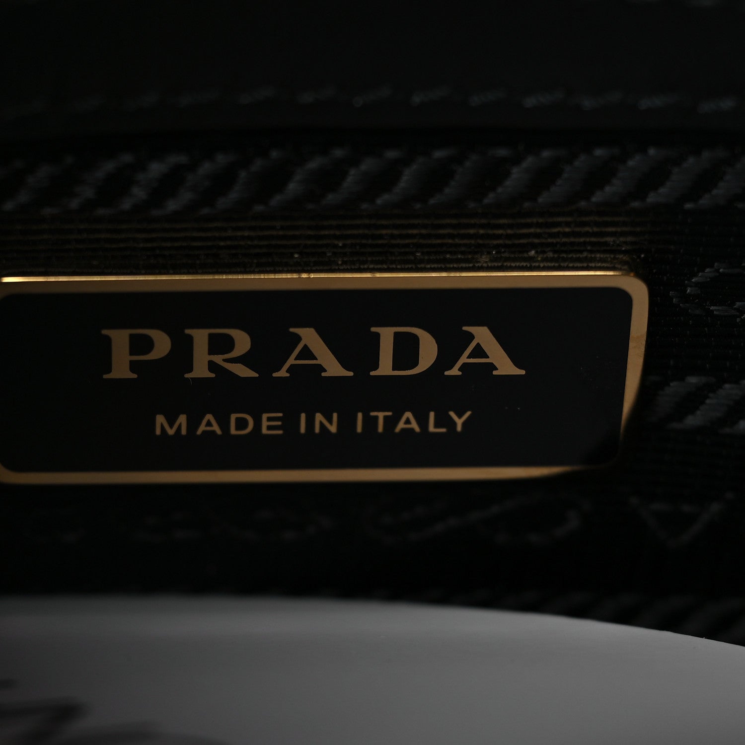 Prada Jacquard Saffiano Triangolo Symbole Embroidered Small Tote Black Corda 6 of 10