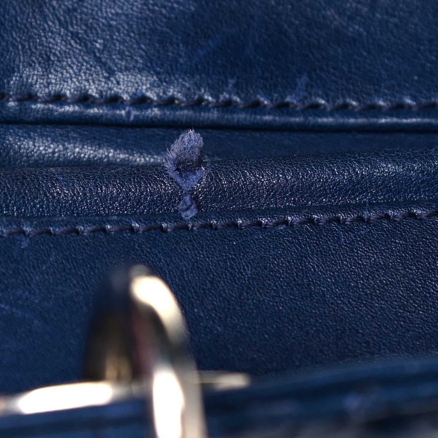 Christian Dior Lambskin Cannage Large Lady Dior Blue 13 of 19