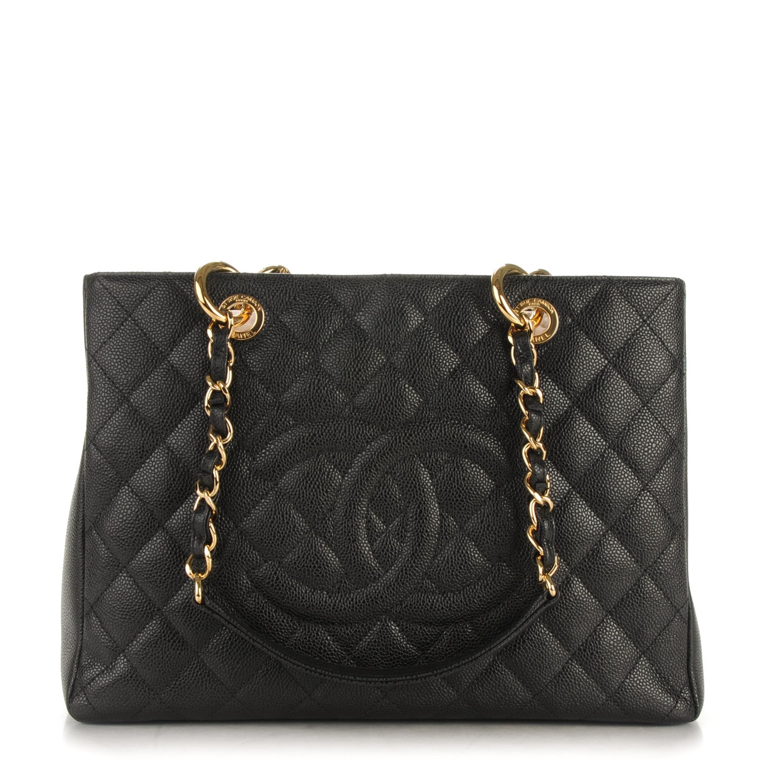 Chanel Caviar Quilted Grand Shopping Tote GST Black 1 of 7