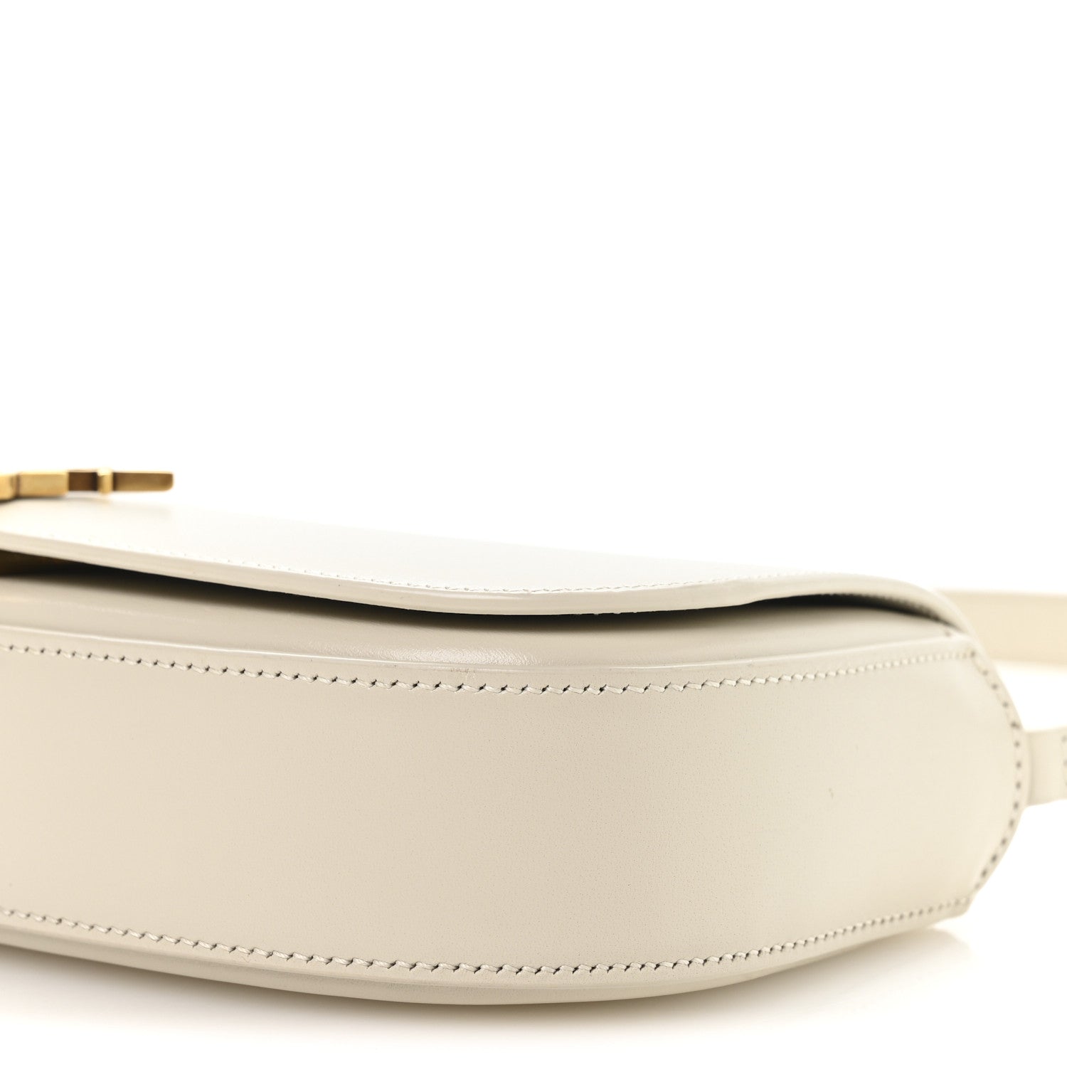 Saint Laurent Box Calfskin Mini Voltaire Shoulder Bag Crema soft 10 of 11