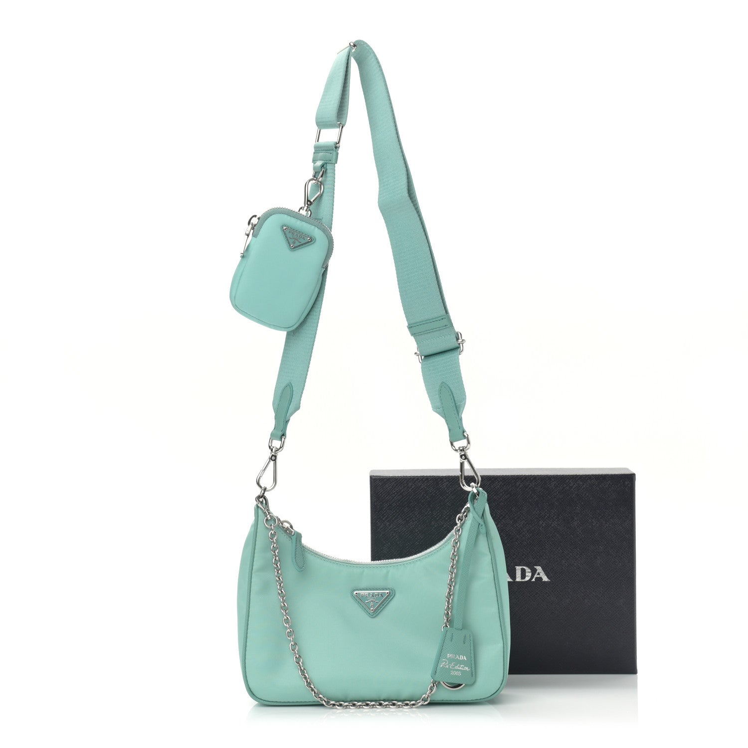 Prada Nylon Saffiano Re-Edition 2005 Shoulder Bag Giada 10 of 10