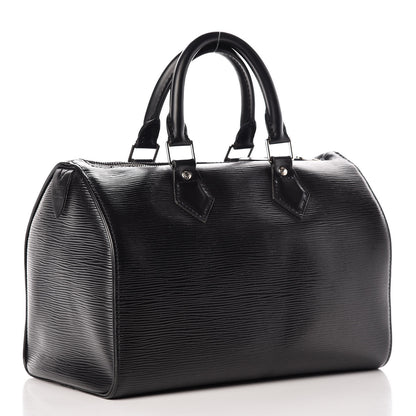 Louis Vuitton Epi Speedy 30 Black 3 of 12