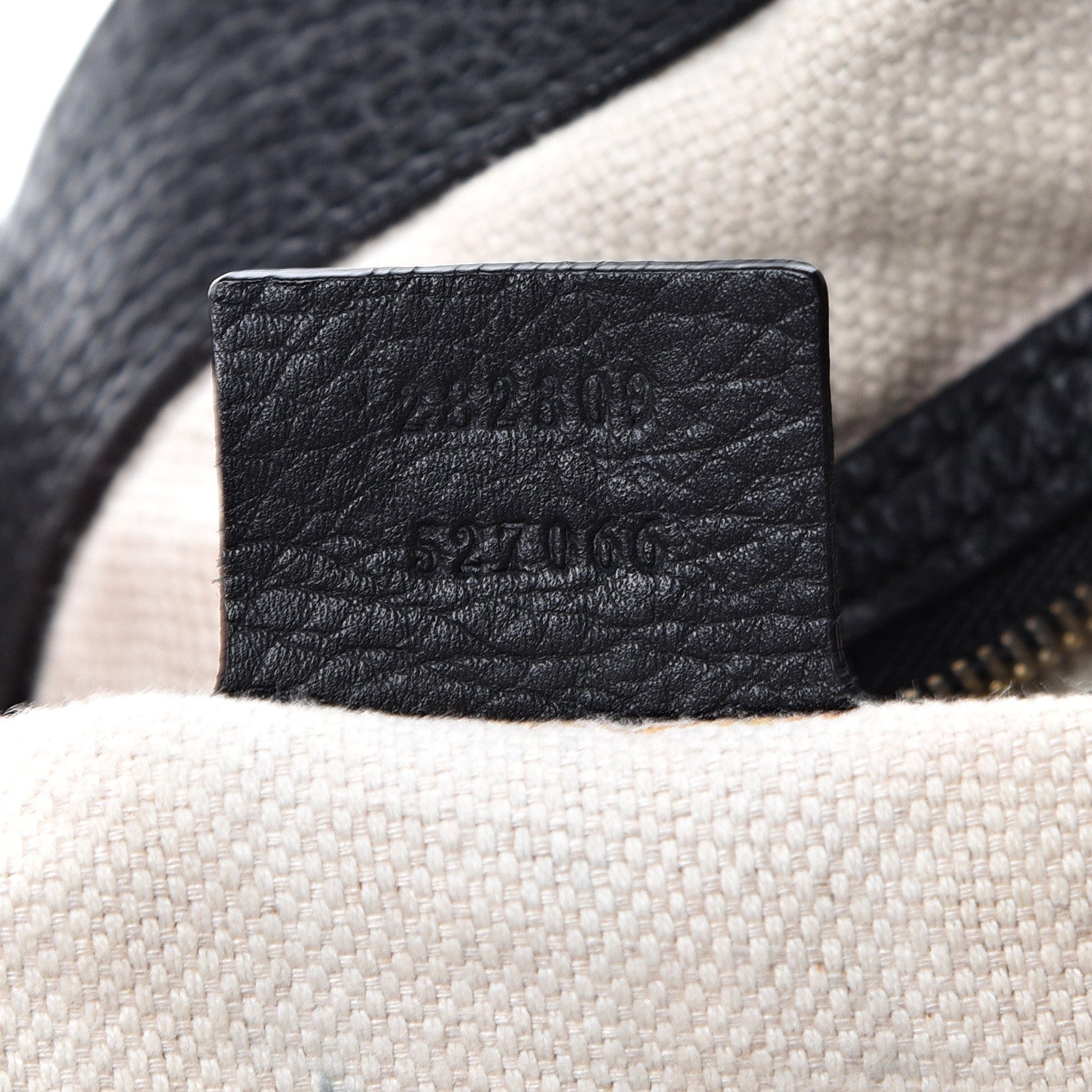 Gucci Pebbled Calfskin Medium Soho Shoulder Bag Black 6 of 18
