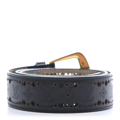 Louis Vuitton Nomade Perforation Belt 85 34 Black 2 of 8