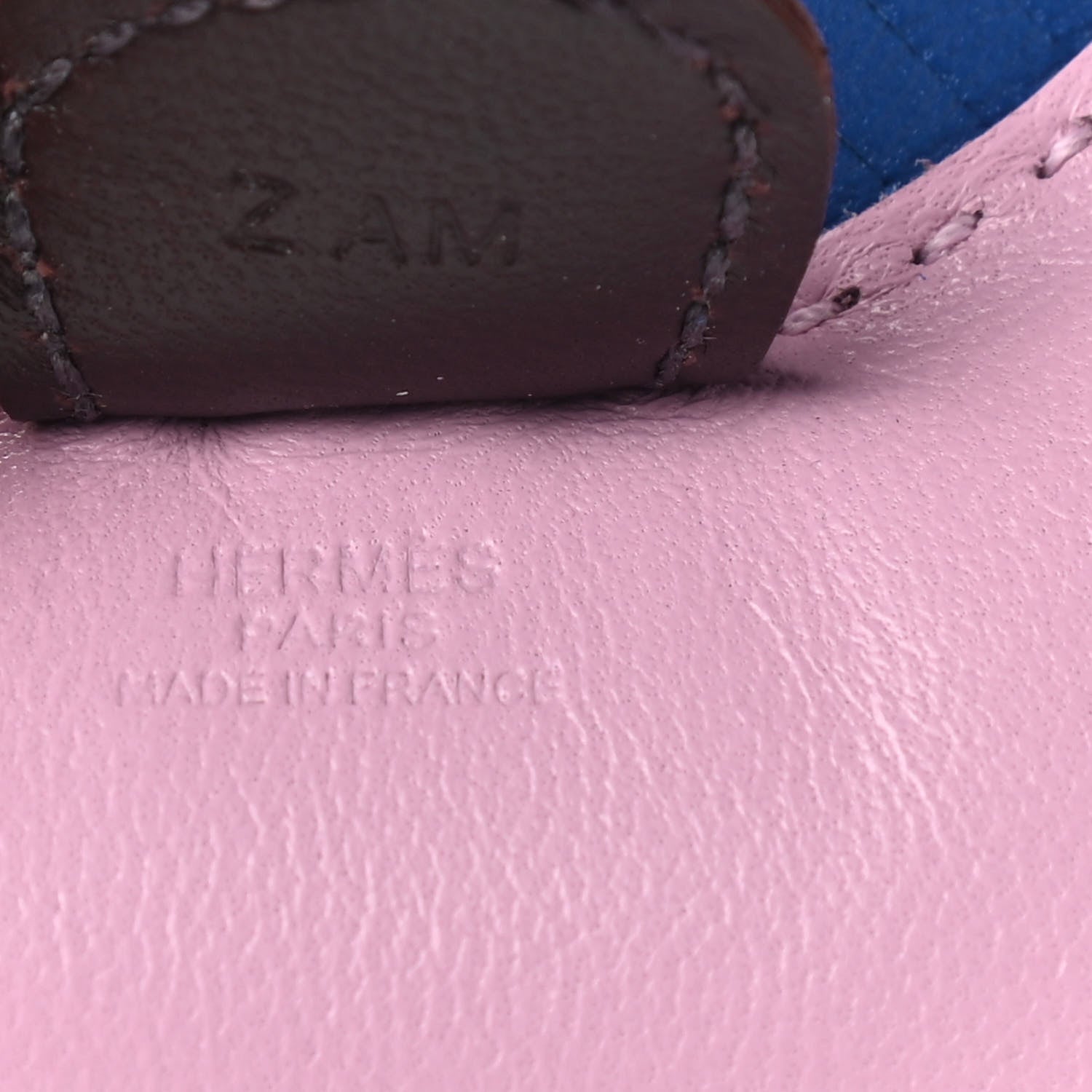 Hermes Milo Lambskin Grigri Rodeo Horse Bag Charm PM Mauve Sylvestre Bleu France Rouge Sellier 3 of 3