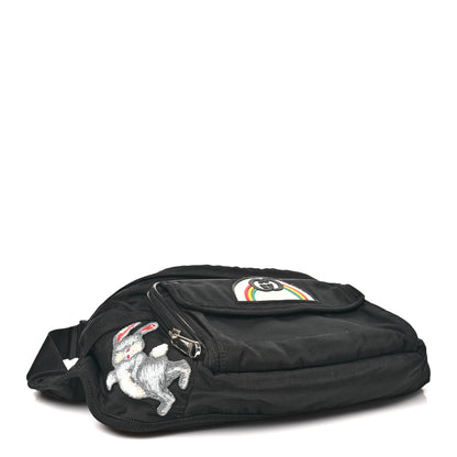 Gucci Nylon Retro Patch Convertible Belt Bag Black 3 of 8