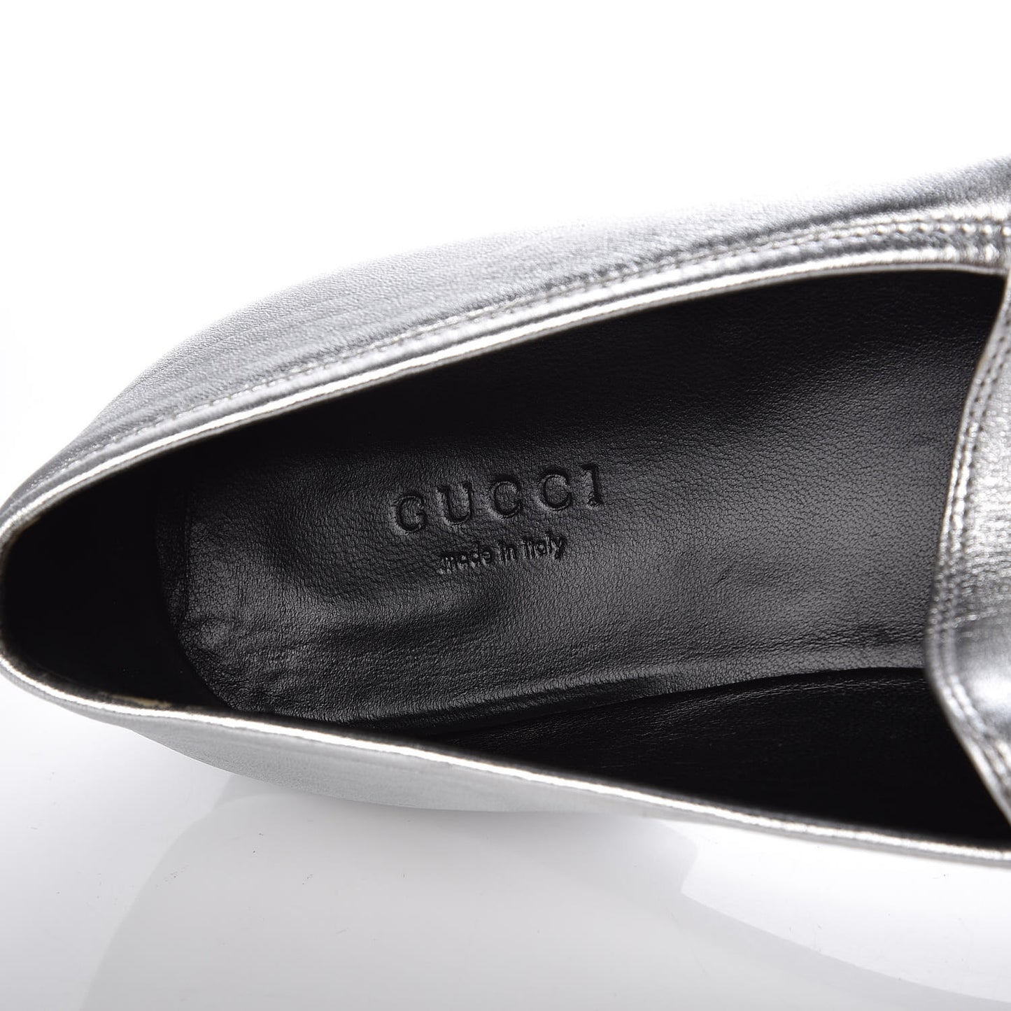 Metallic Nappa Womens Jordaan Loafers 40 Argento