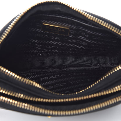 Prada Tessuto Nylon Convertible Crossbody Wristlet Black 6 of 10