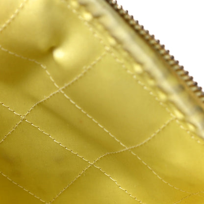 Chanel Lambskin Quilted Diamond Clutch With Chain Light Green 18 of 18