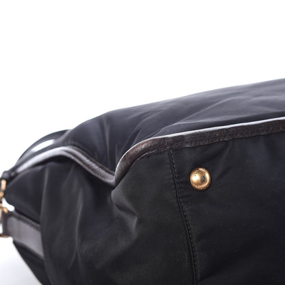 Prada Tessuto Nylon Double Zip Logo Tote Black 12 of 19