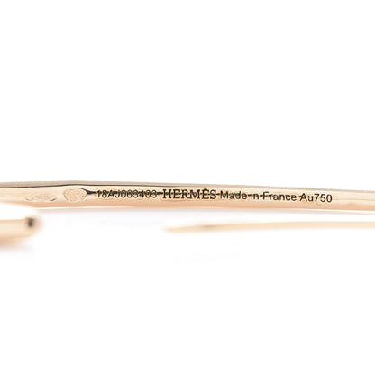Hermes 18K Rose Gold Chaine D'Ancre Punk Earrings 4 of 5