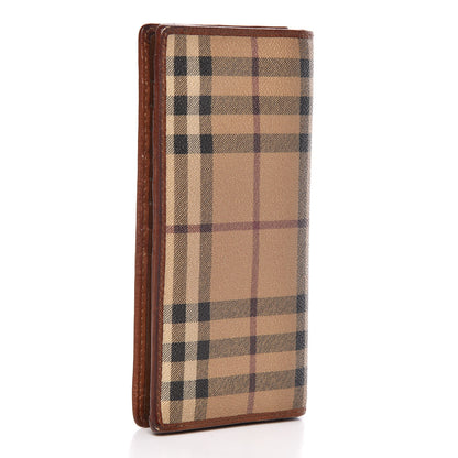 Burberry Haymarket Check Continental Wallet Tan 3 of 17