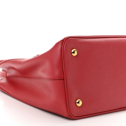 Prada Saffiano Medium Galleria Double Zip Tote Fuoco 11 of 12