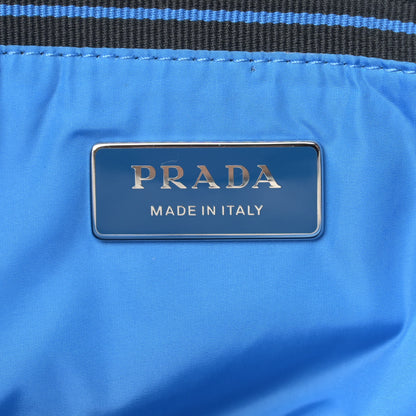 Prada Nappa Soft Large Shopper Tote Bianco Cobalto 6 of 10
