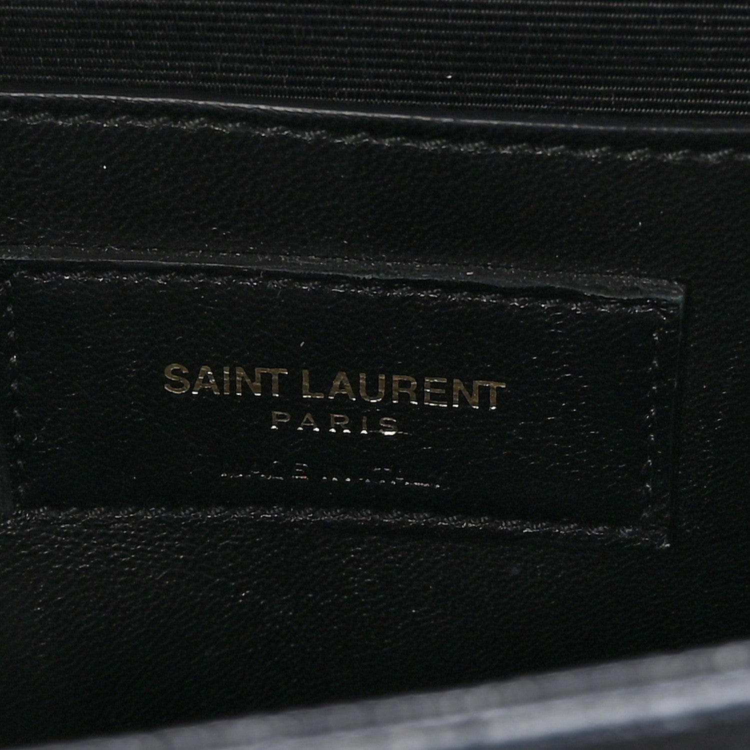 Saint Laurent Grain De Poudre Medium Classic Monogram Kate Satchel Black 6 of 9