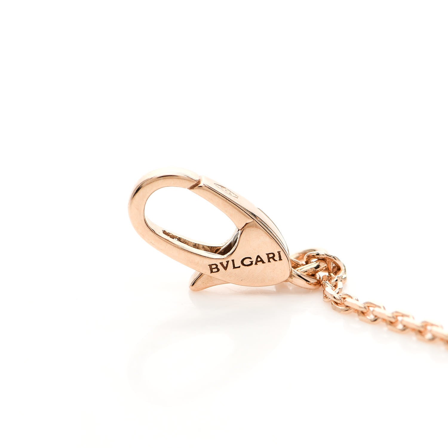 Bulgari 18K Rose Gold Diamond Mother of Pearl Small Divas' Dream Pendant Necklace 6 of 7
