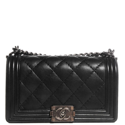 Chanel Calfskin Quilted Medium Boy Flap Black 1 of 9