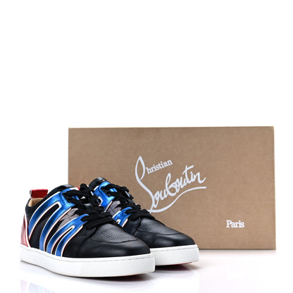 Christian Louboutin Grained Calfskin Mens Vida Viva Sneakers 41 Multicolor 10 of 10