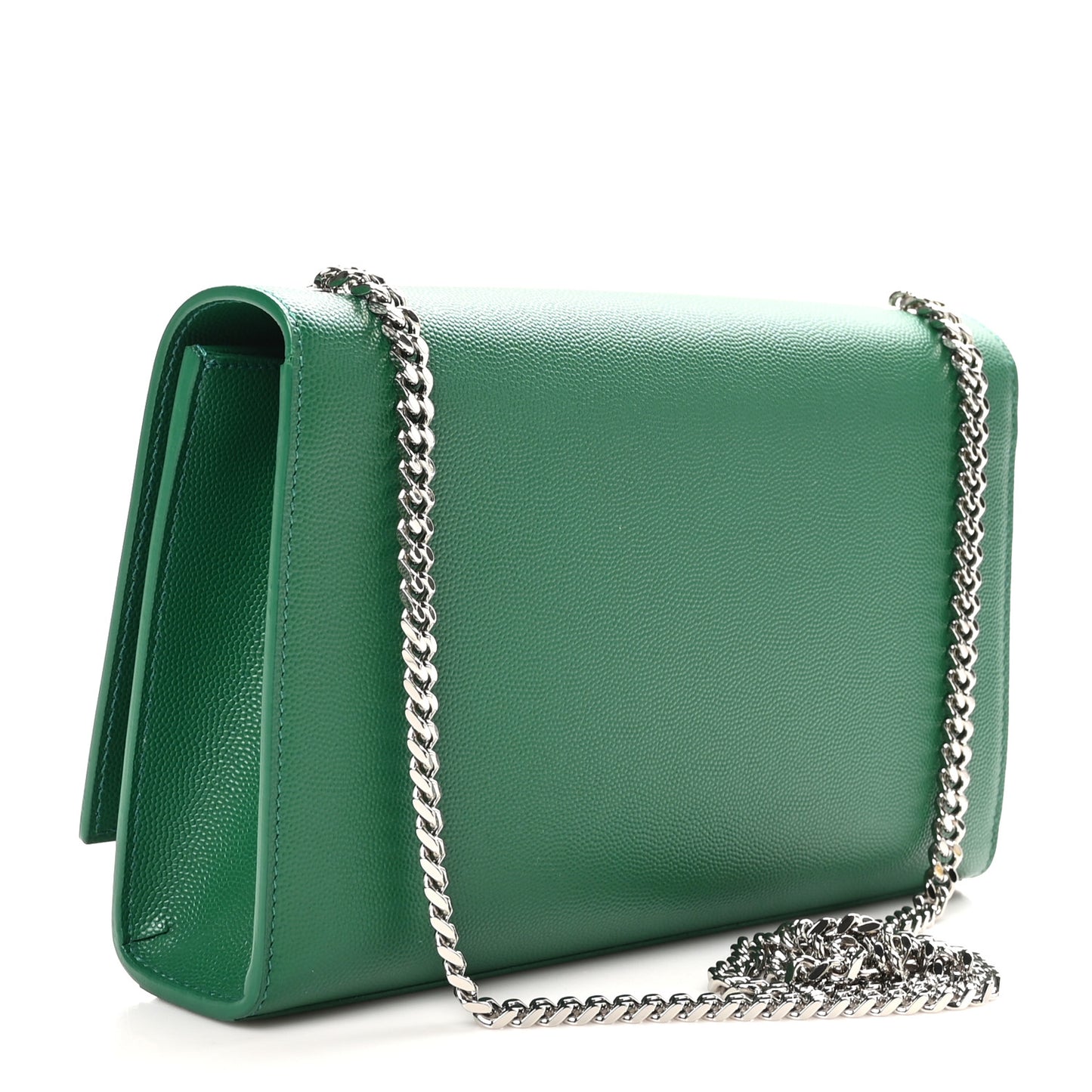 Grain De Poudre Medium Classic Monogram Kate Satchel Brilliant Grass