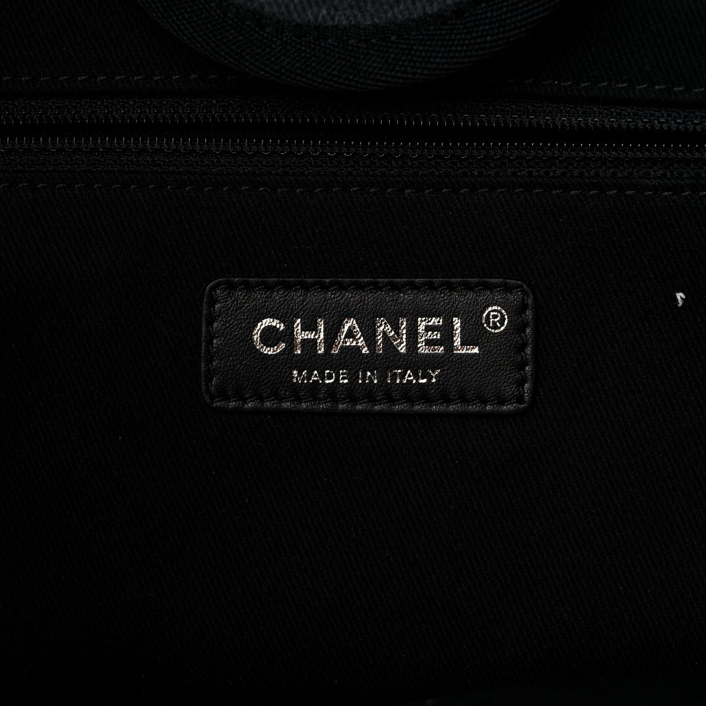 Canvas Sequin Medium Deauville Tote Charcoal