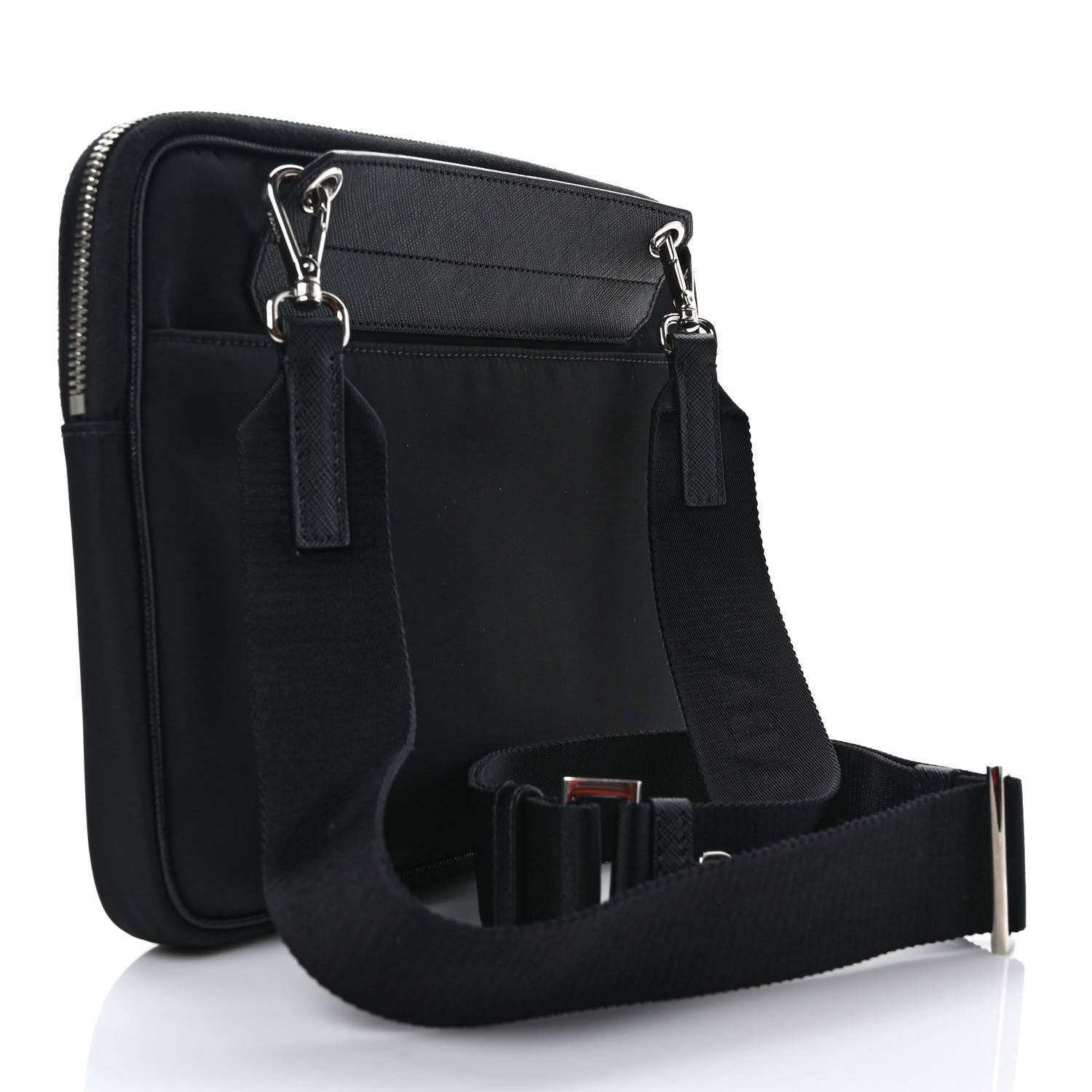 Prada Tessuto Nylon Crossbody Bag Black 3 of 8