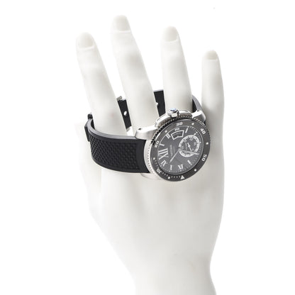 Cartier Stainless Steel Rubber 42mm Calibre de Cartier Diver Automatic Watch Black 2 of 9