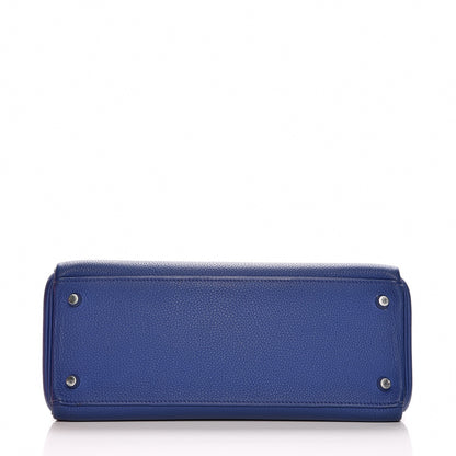 Hermes Togo Kelly Retourne 28 Bleu Electrique 6 of 32