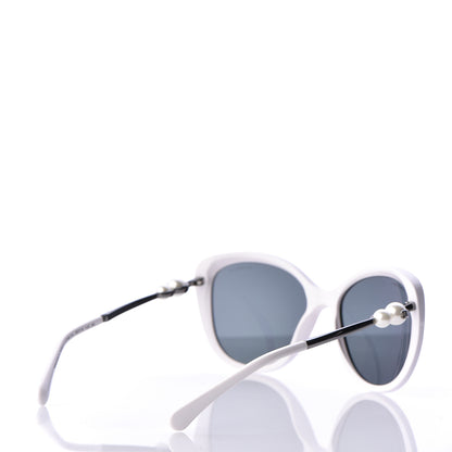 Chanel Acetate Pearl Butterfly Sunglasses 5338-H White 4 of 8