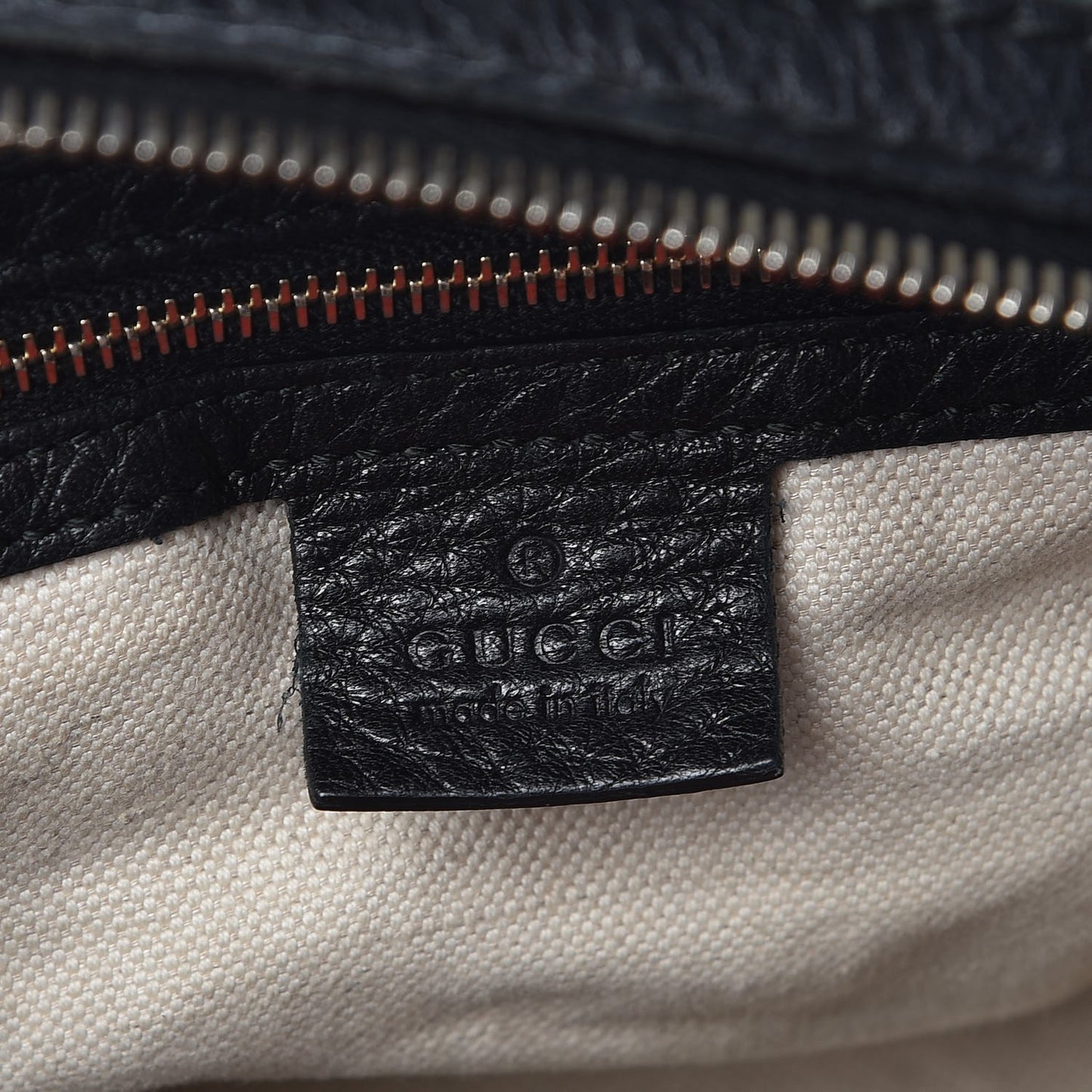 Calfskin Vintage Web Medium Boston Black