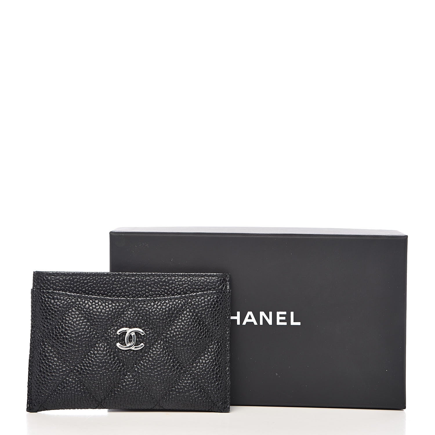 Chanel Caviar Quilted Card Holder Black 9 of 9