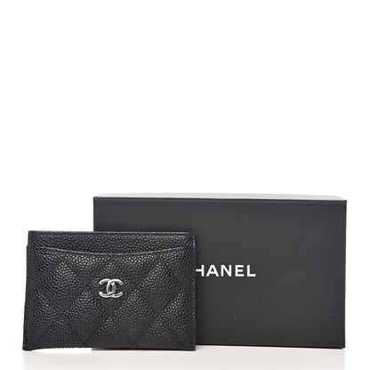 Chanel Caviar Quilted Card Holder Black 9 of 9