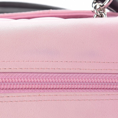 Chanel Calfskin Quilted Large Cambon Bowler Pink Black 7 of 14